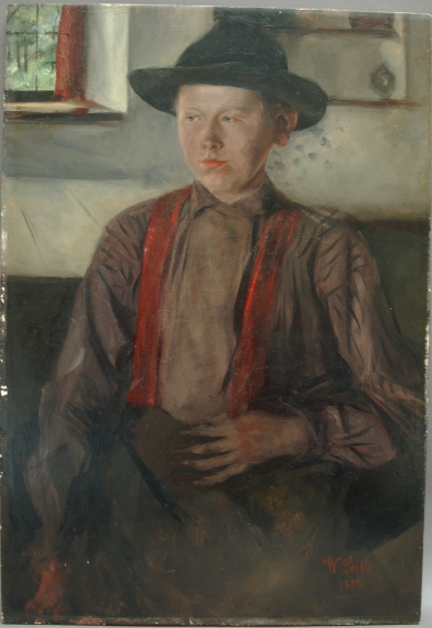 Wilhelm Leibl, "Hüftbild eines Knaben" 1885 © Städtische Galerie Rosenheim