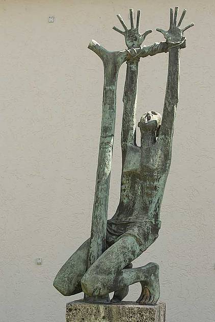 Rolf Märkl, "St. Sebastian", Bronze, 1962, Foto (c) Martin Weiand