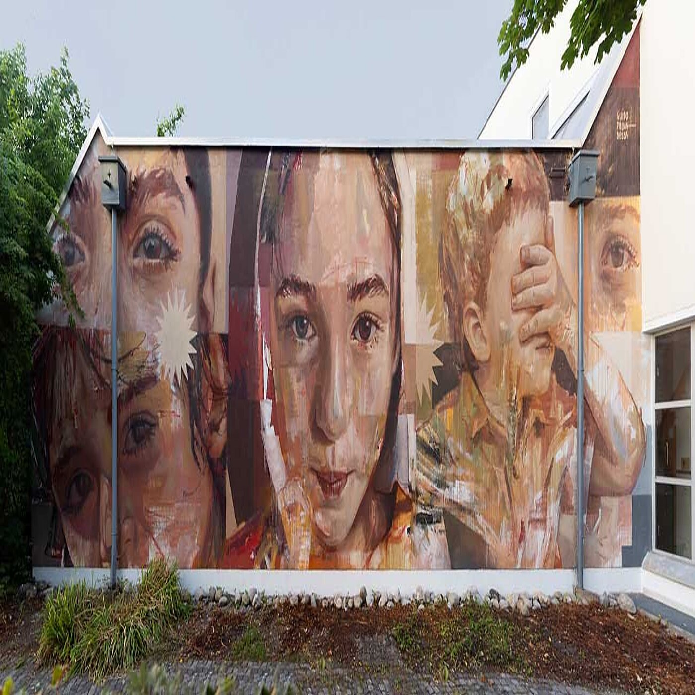 *transit art 2023, Guido Palmadessa, "Identi-Kidz", Astrid-Lindgren-Grundschule, Innsbrucker Straße 1, Foto © Martin Weiand