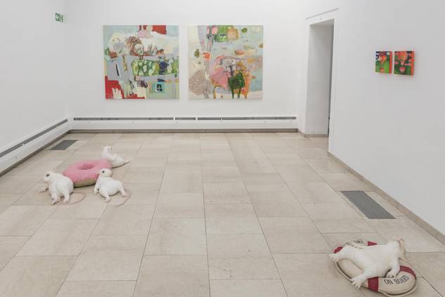 Jahresausstellung Kunstverein Rosenheim 2018, Blick in Saal 4, Foto (c) Martin Weiand