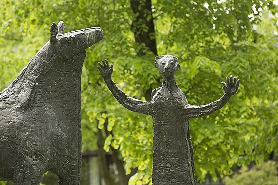 Heinrich Kirchner, Der 7. Schöpfungstag, Bronze, 1963