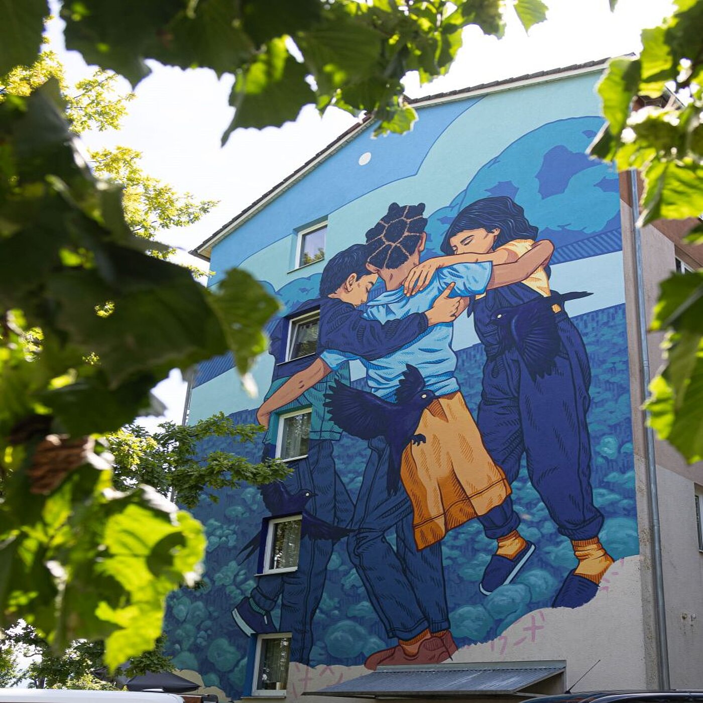 *transit art 2024, Lidia Cao, Ein Hauch von Freiheit, Oberwöhrstraße 67, Foto © Martin Weiand