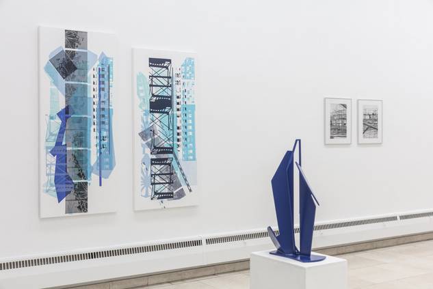 Jahresausstellung Kunstverein Rosenheim 2018, Blick in Saal 6, Foto (c) Martin Weiand