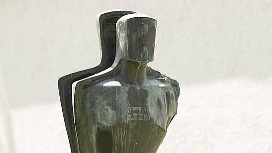 Joachim Berthold, "Der Schreitende", 1974/75, Bronzeskulptur