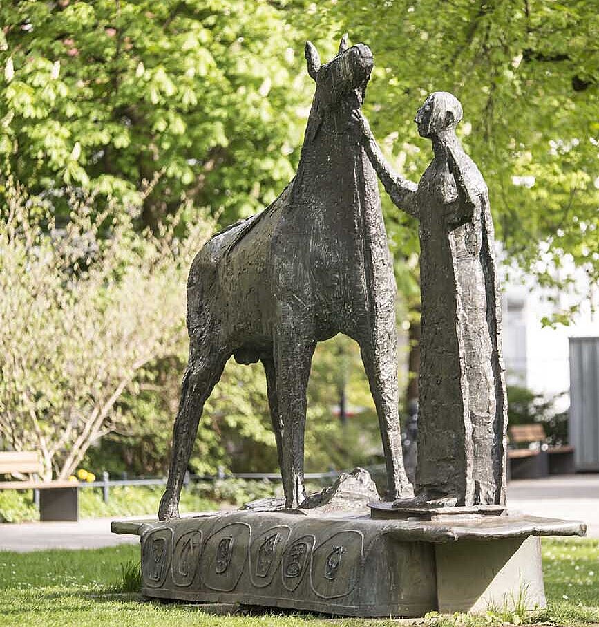 Heinrich Kirchner, Der 7. Schöpfungstag, Bronze, 1963