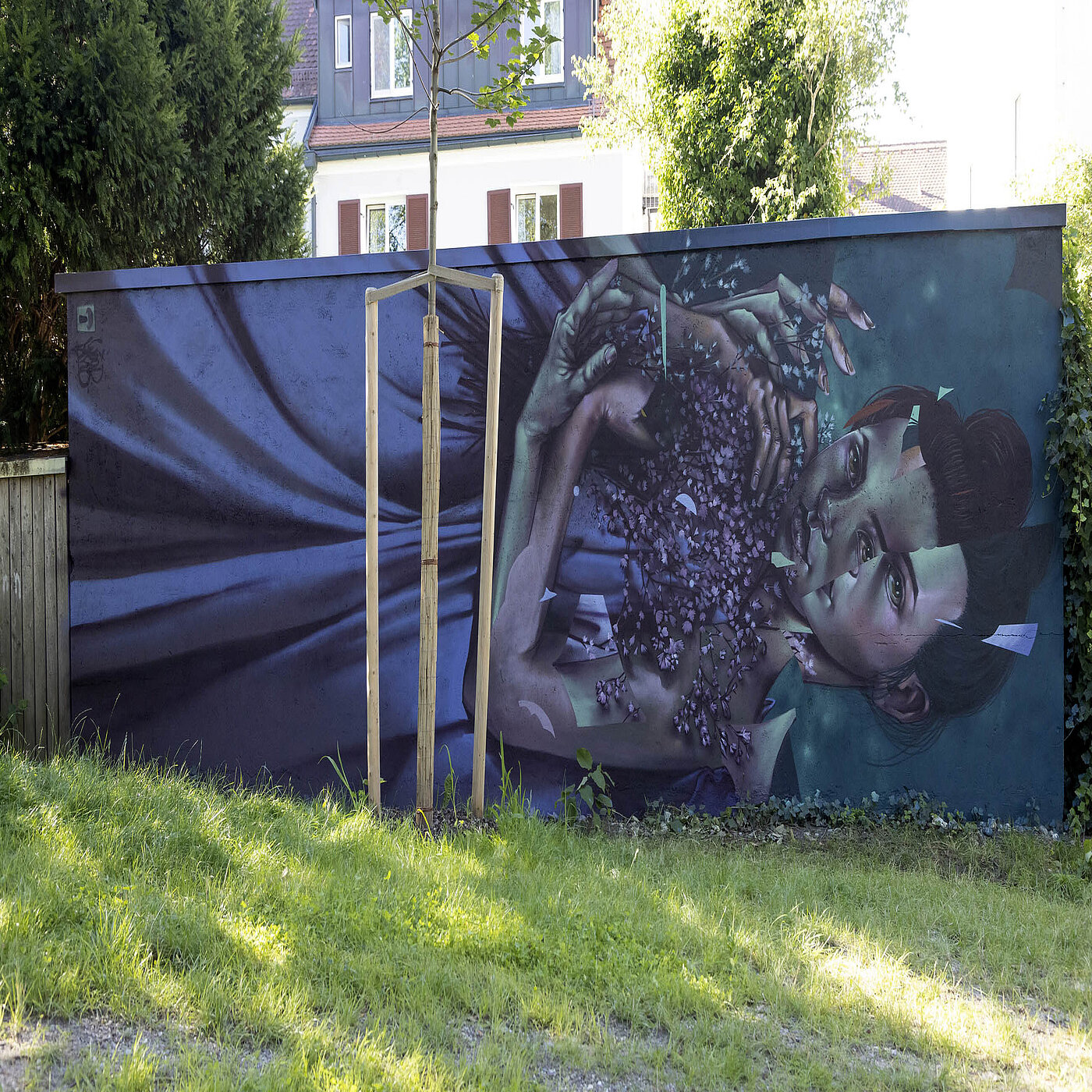 Mr. Woodland, "The Harvest", *transit art 2022, Reichenbachstraße 8 (zwischen Lokschuppen und P1)