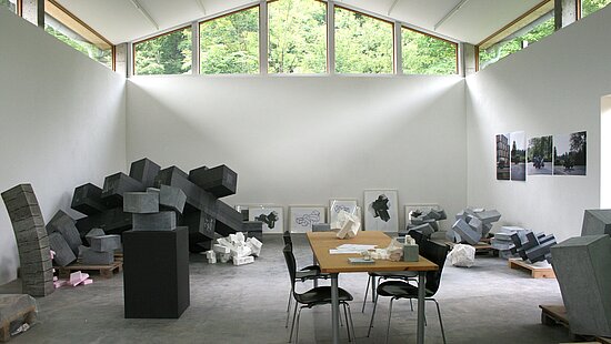 Blick ins Atelier Toni Stegmayer