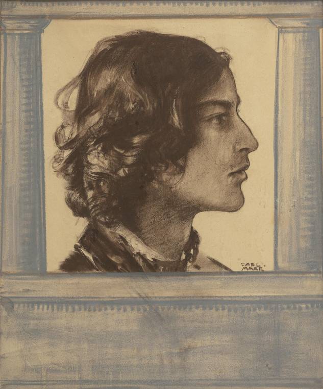 Carl von Marr, o.T., um 1900, Pastellzeichnung auf Papier, Städtische Galerie Rosenheim (InvNr. 254) ©  Martin Weiand