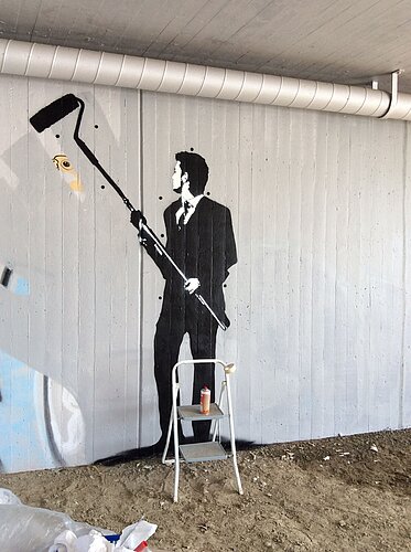Graffitiprojekt an der Mangfallbrücke, 2015, Toshi, Foto (c) Leonhard Huber