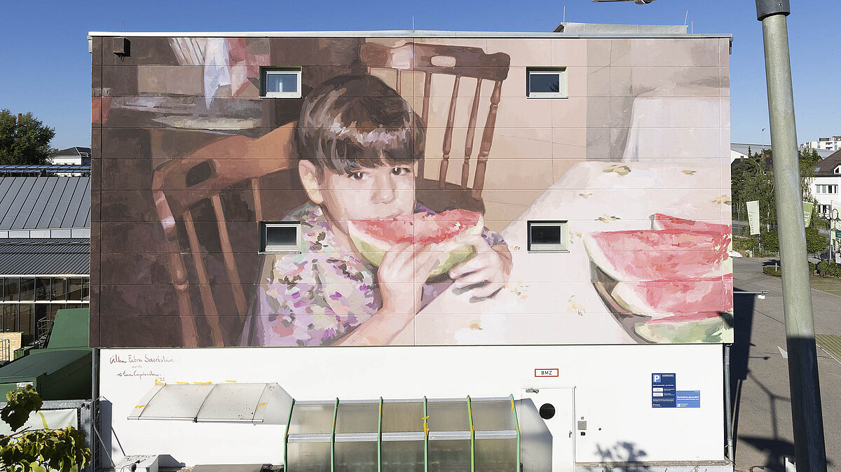 Alba Fabre / Elisa Capdevila, "La merienda", *transit art 2022, Brianconstraße 5