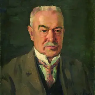 Emil Thoma, Bildnis Max Bram, Öl, 1929