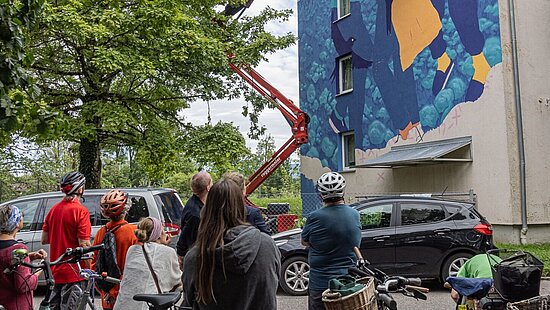 Mural Ride am Werk von Lidia Cao