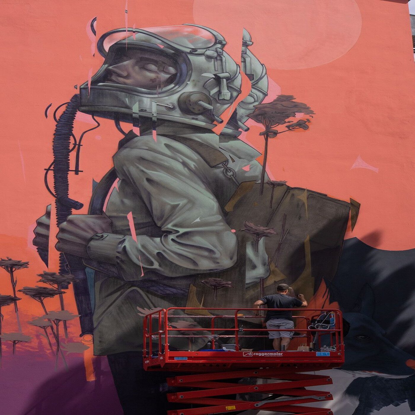 *transit art 2020, Mr. Woodland, "Dare to Believe", Gillitzerstraße 6, Foto © Martin Weiand 
