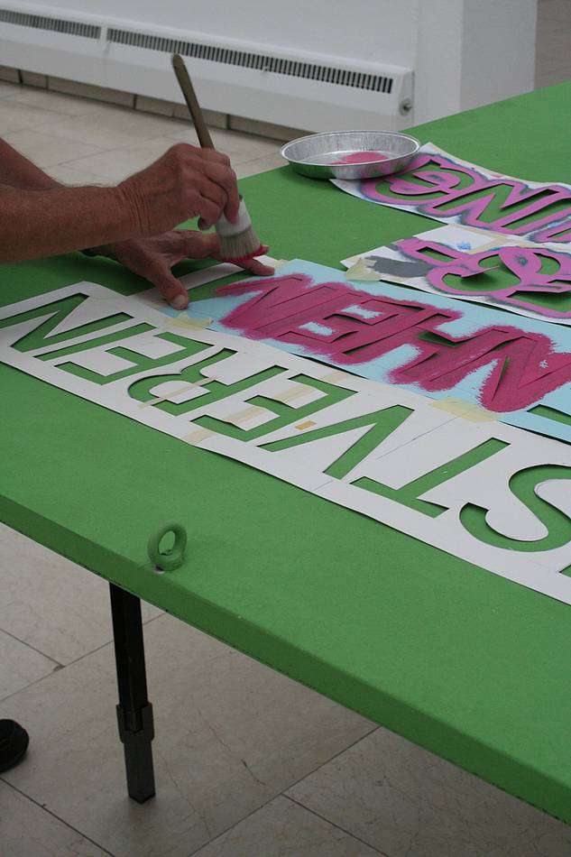 Vorbereitungen Jahresausstellung 2016, Foto (c) Patricia Mos