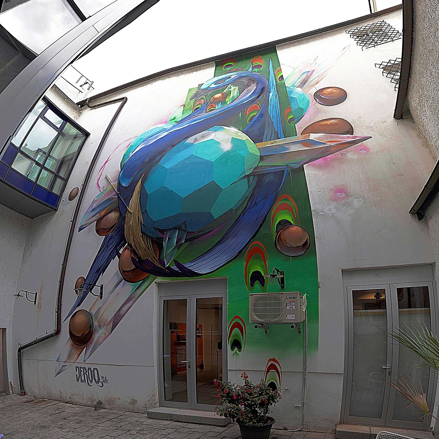 *transit art 204, Jeroo, Städt. Museum (Innenhof am Ludwigsplatz), Foto © Martin Weiand