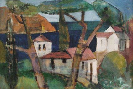 Heinz Kaufmann, Küstenlandschaft, 1967, Dispersion Heinz Kaufmann, Küstenlandschaft, 1967, Dispersion